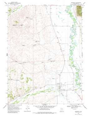 Woodruff USGS topographic map 41111e2