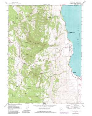 1986-100K Utah Wyoming USGS Topographic Map OGDEN 