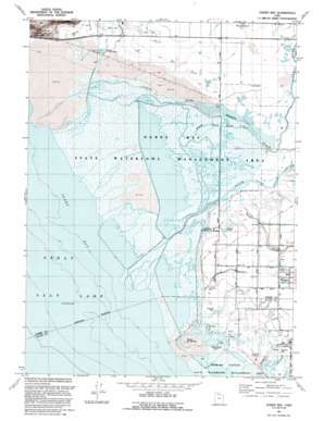 Ogden Bay topo map