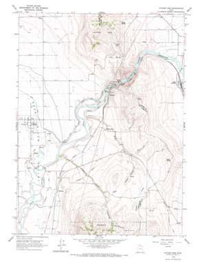 Cutler Dam topo map