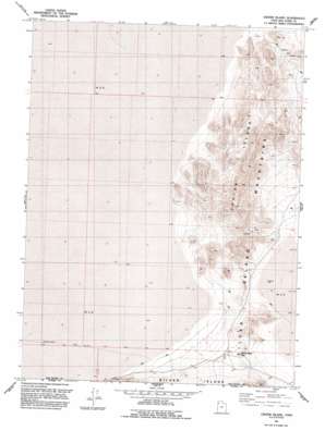 Crater Island topo map