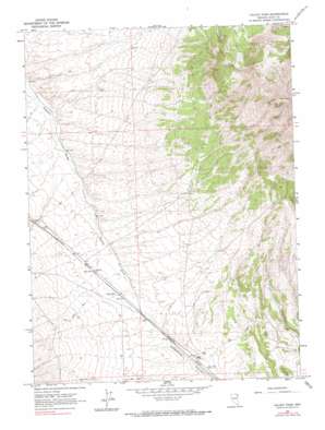 Valley Pass topo map