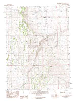 Browns Bench Ranch topo map