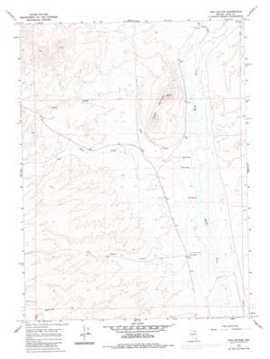 Twin Buttes topo map
