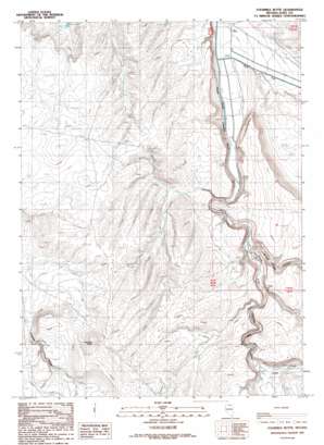 Fourmile Butte topo map