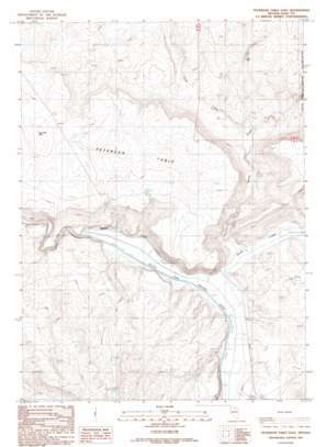 Peterson Table East topo map