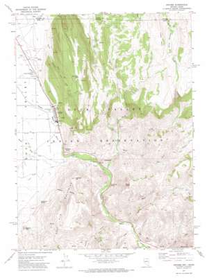 Owyhee USGS topographic map 41116h1