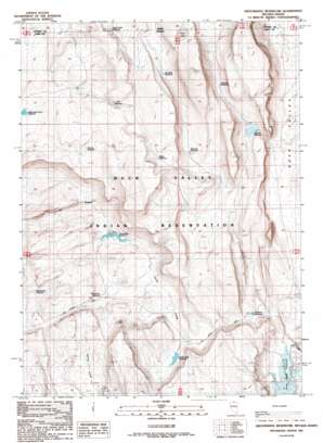 Groundhog Reservoir topo map