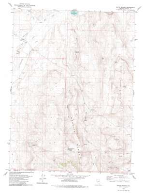 Butte Spring topo map