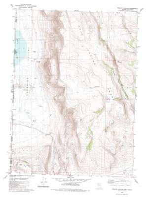 Pegleg Canyon USGS topographic map 41119b8