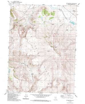 Boulder Mountain topo map