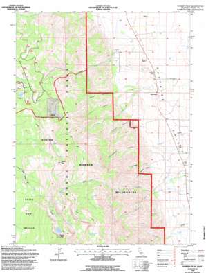 Warren Peak USGS topographic map 41120d2