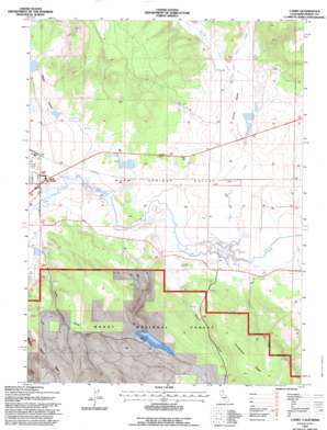 Canby topo map