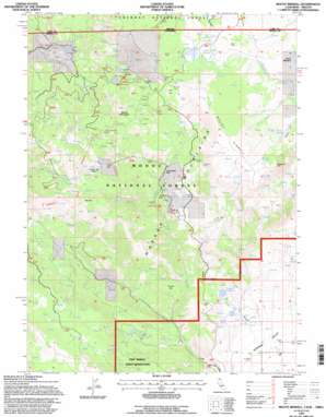 Mount Bidwell USGS topographic map 41120h2