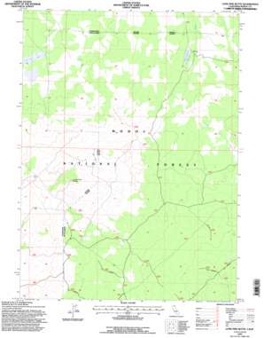 Lone Pine Butte topo map