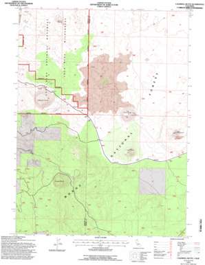 Caldwell Butte topo map