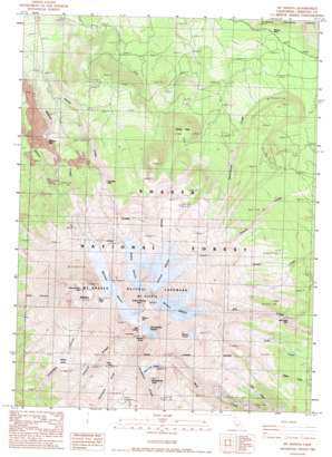 Mount Shasta topo map