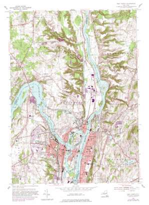 Troy North topo map