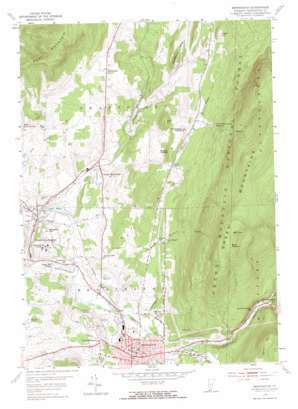 Bennington topo map
