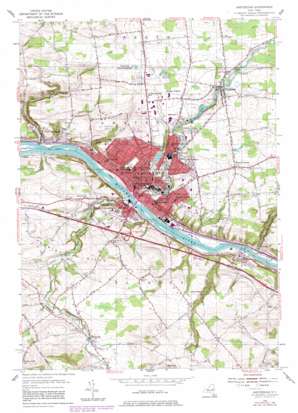 Amsterdam USGS topographic map 42074h2