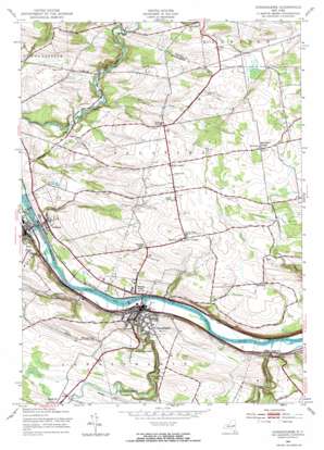 Canajoharie USGS topographic map 42074h5