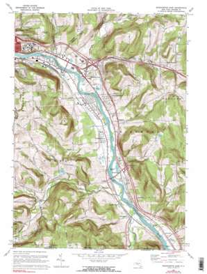 Binghamton East USGS topographic map 42075a7