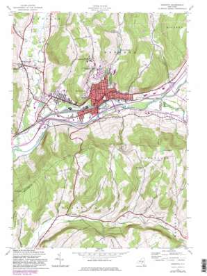 Oneonta USGS topographic map 42075d1