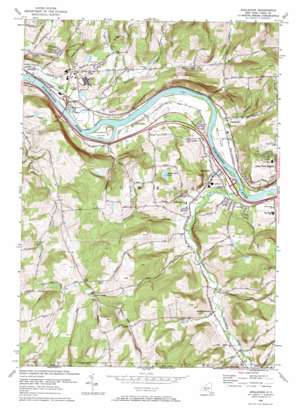 Apalachin USGS topographic map 42076a2