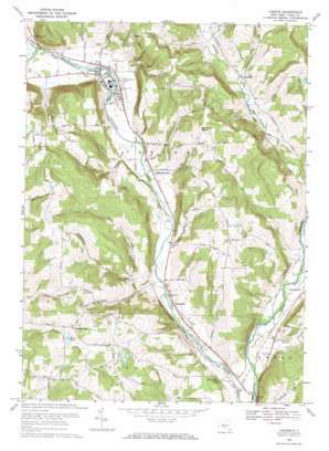 Candor USGS topographic map 42076b3
