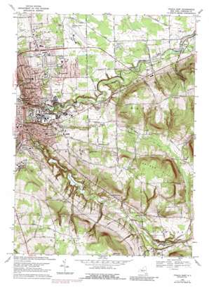 Ithaca West USGS topographic map 42076d4