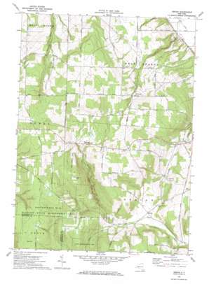 Ossian USGS topographic map 42077e7