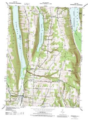 Springwater USGS topographic map 42077f5
