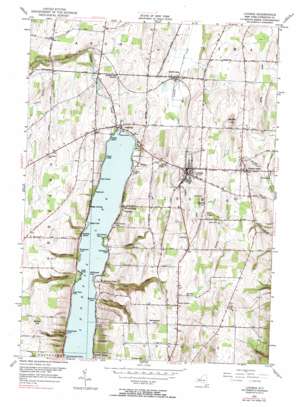 Livonia USGS topographic map 42077g6