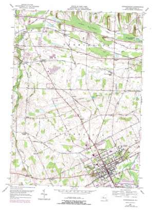 Canandaigua USGS topographic map 42077h3