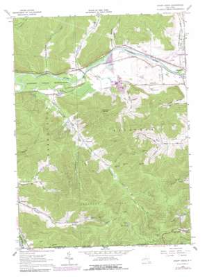 Knapp Creek topo map