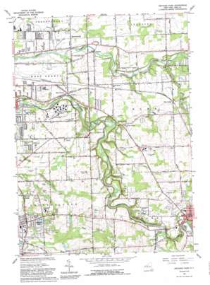 Orchard Park topo map