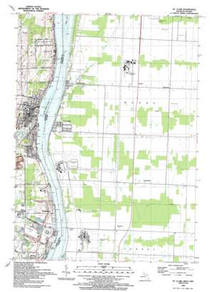 Saint Clair USGS topographic map 42082g4