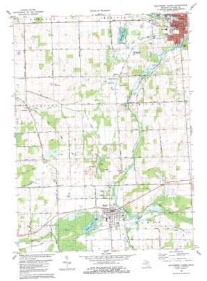 Southwest Albion USGS topographic map 42084b7