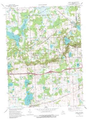 Grass Lake USGS topographic map 42084c2