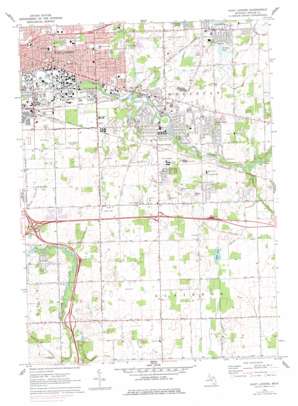 East Lansing USGS topographic map 42084f4
