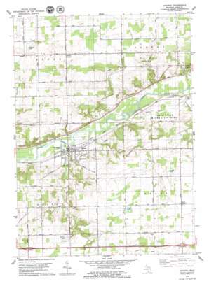 Saranac USGS topographic map 42085h2