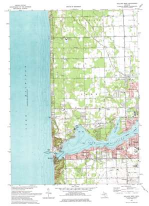 Holland West topo map