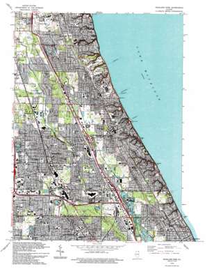 Highland Park USGS topographic map 42087b7