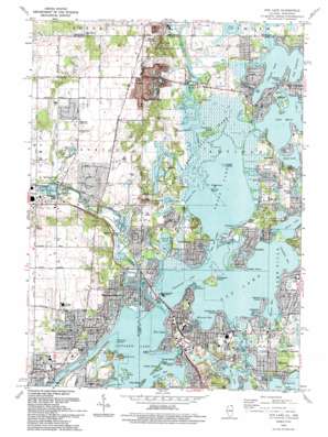 Fox Lake USGS topographic map 42088d2