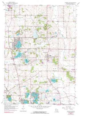 Paddock Lake USGS topographic map 42088e1