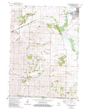 Brodhead West topo map
