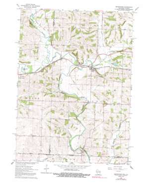 Browntown topo map