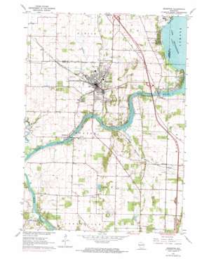 Edgerton USGS topographic map 42089g1