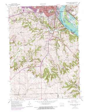 Dubuque South USGS topographic map 42090d6
