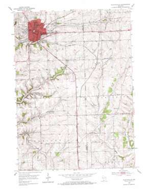 Platteville topo map
